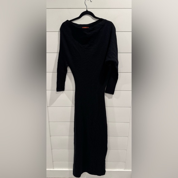 Altuzarra black cashmere Kasos off shoulder dress - Picture 4 of 9